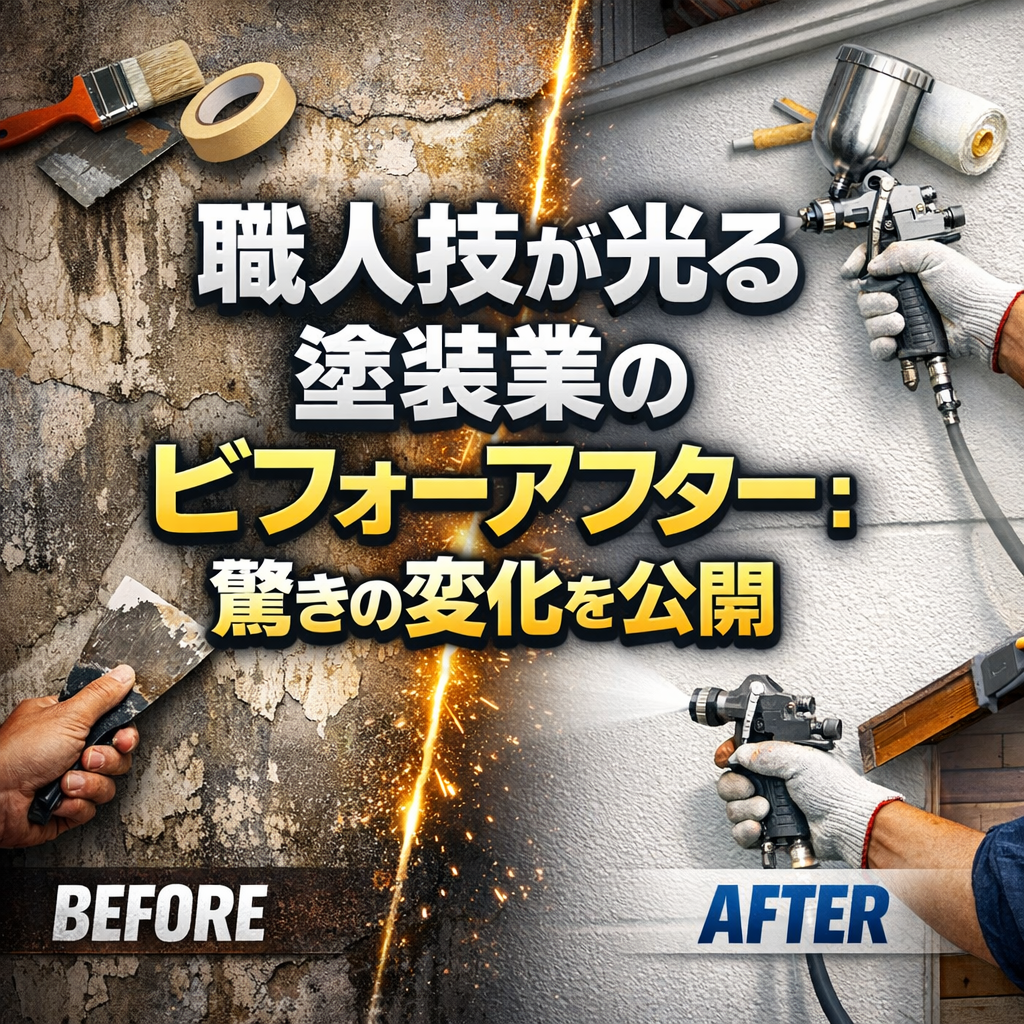 職人技が光る塗装業のビフォーアフター:驚きの変化を公開