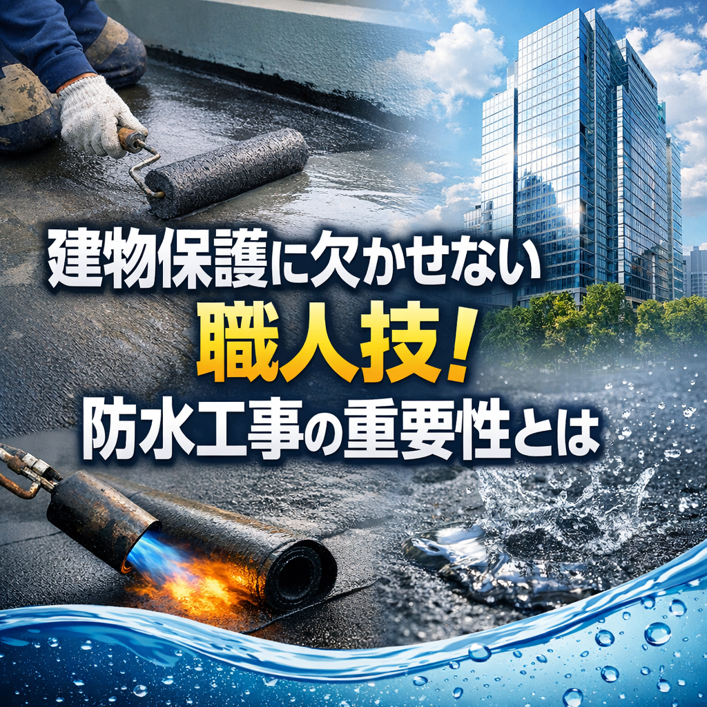 建物保護に欠かせない職人技!防水工事の重要性とは