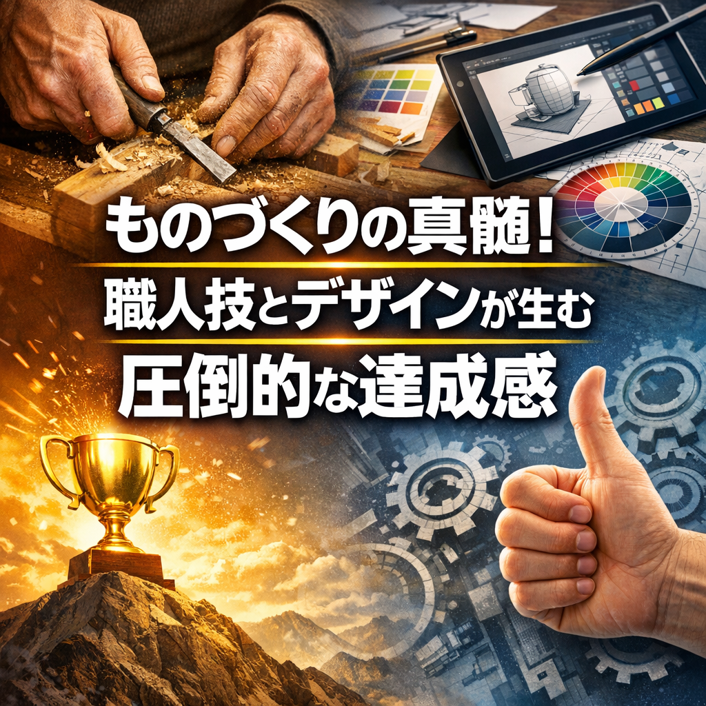 ものづくりの真髄！職人技とデザインが生む圧倒的な達成感