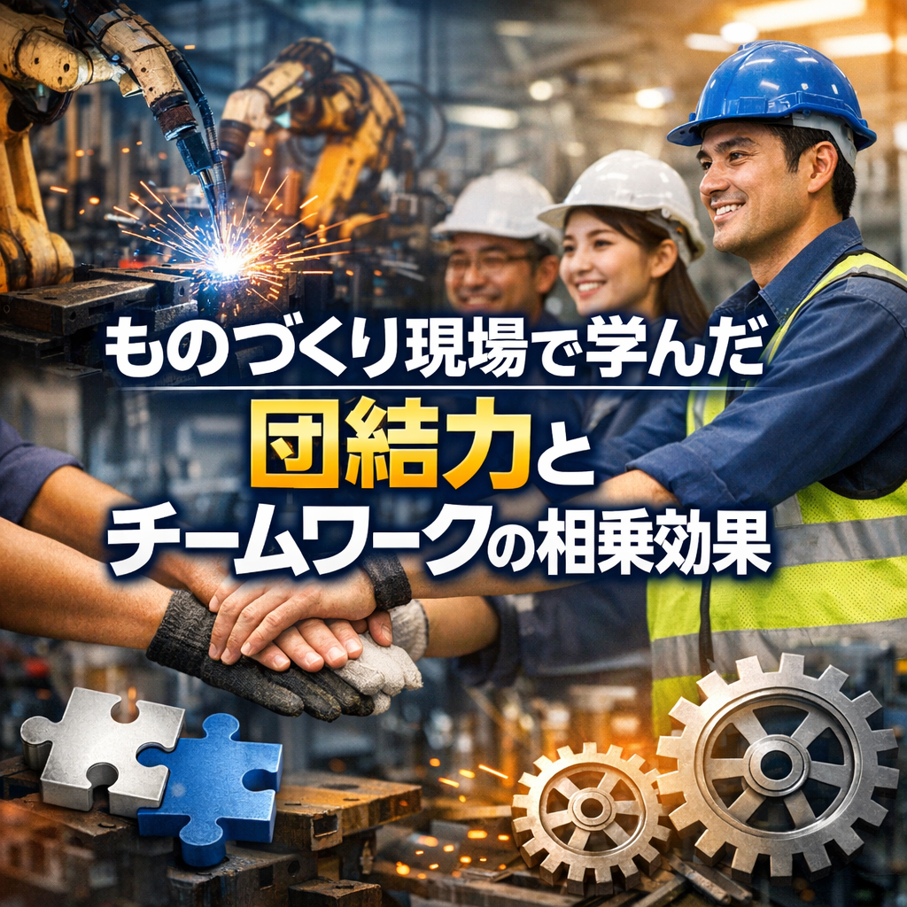 ものづくり現場で学んだ団結力とチームワークの相乗効果