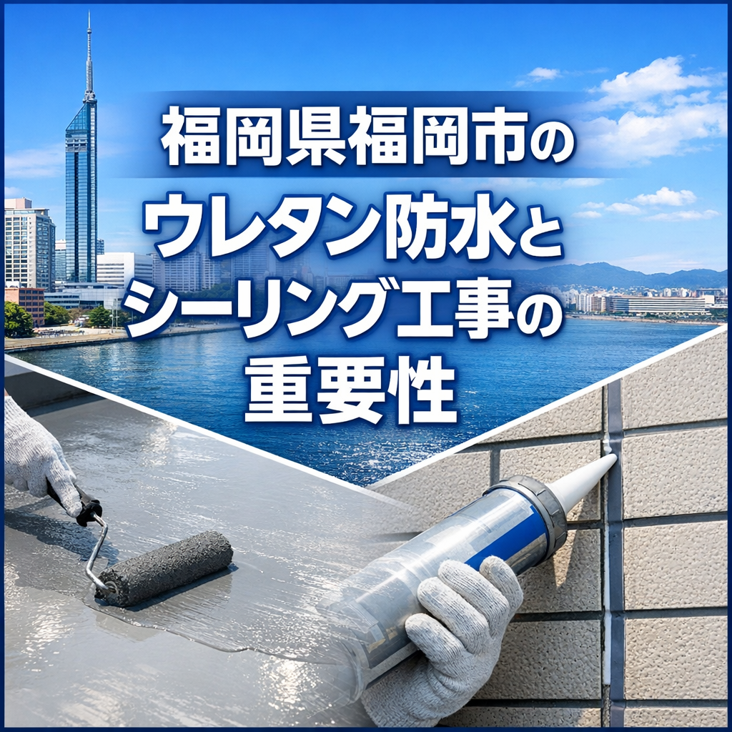 福岡県福岡市のウレタン防水とシーリング工事の重要性