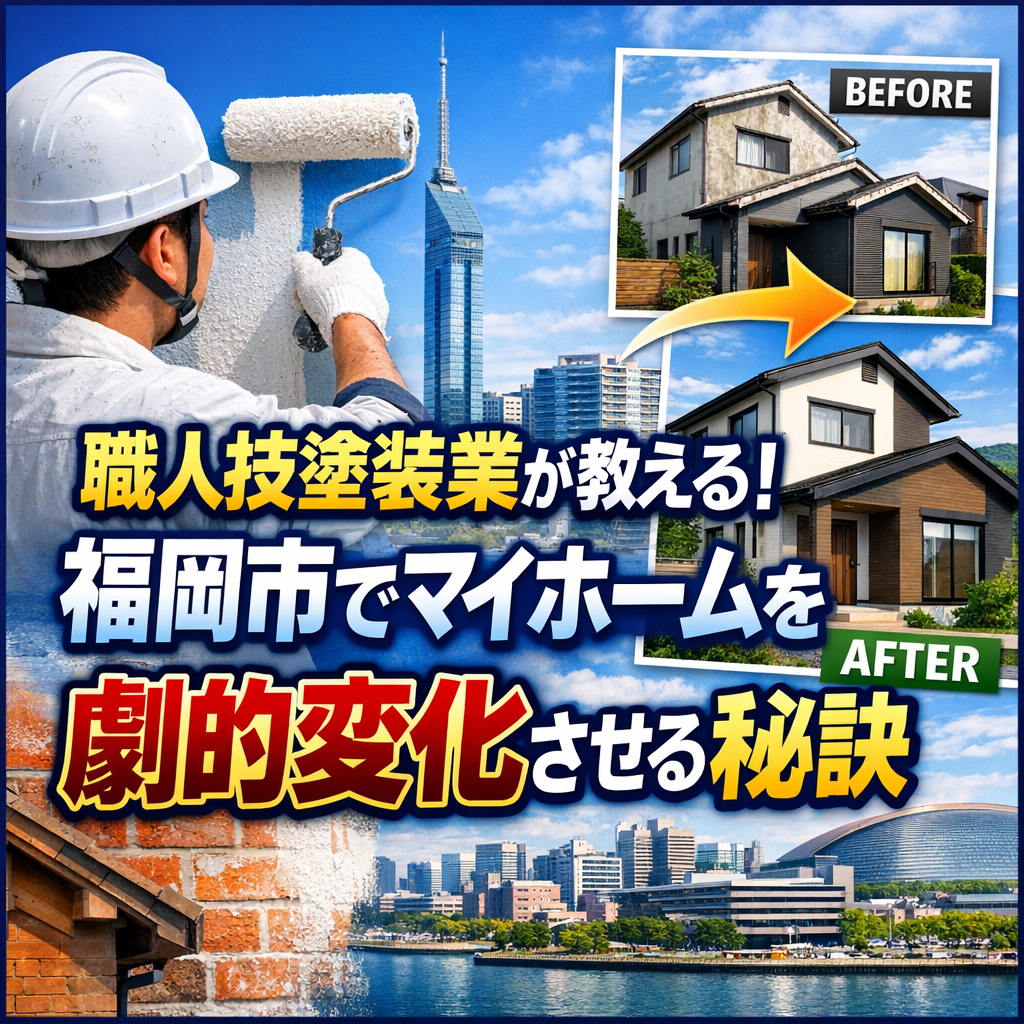 職人技塗装業が教える！福岡市でマイホームを劇的変化させる秘訣